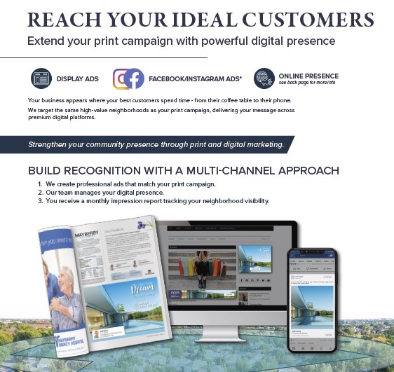 Reach your ideal customers — multi-channel print + digital overview